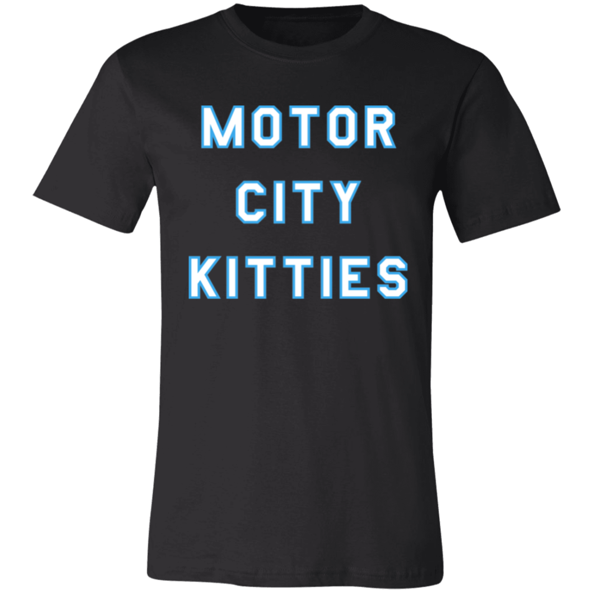 Motor City Kitties - White + Light Blue Unisex Classic T-Shirt