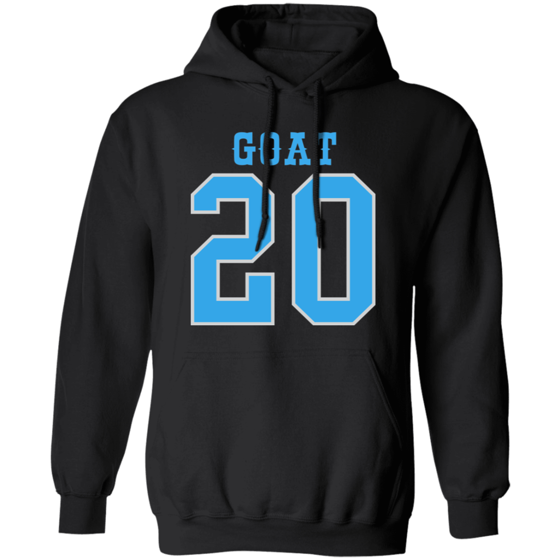 Detroit Football Number 20 - Light Blue + Silver Classic Unisex Hoodie
