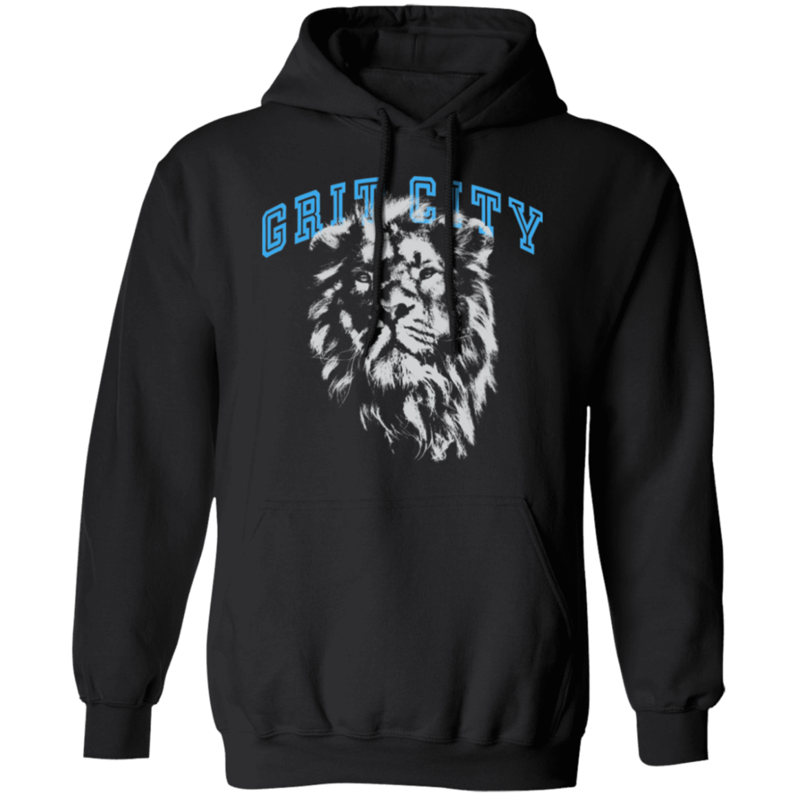 Grit City - Silver + Light Blue Classic Unisex Hoodie