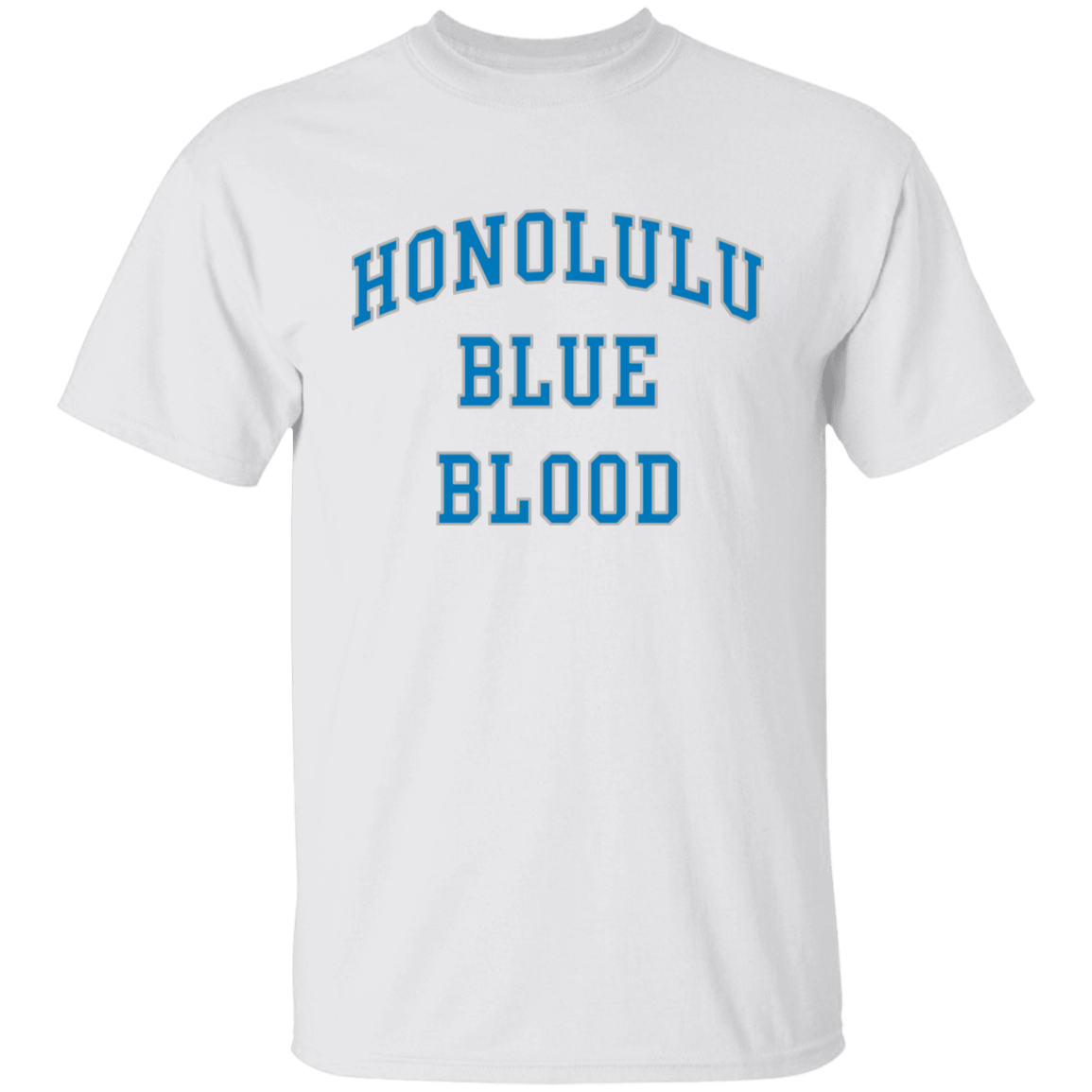 Honolulu Blue Blood - Blue + Silver Kids Unisex Classic T-Shirt