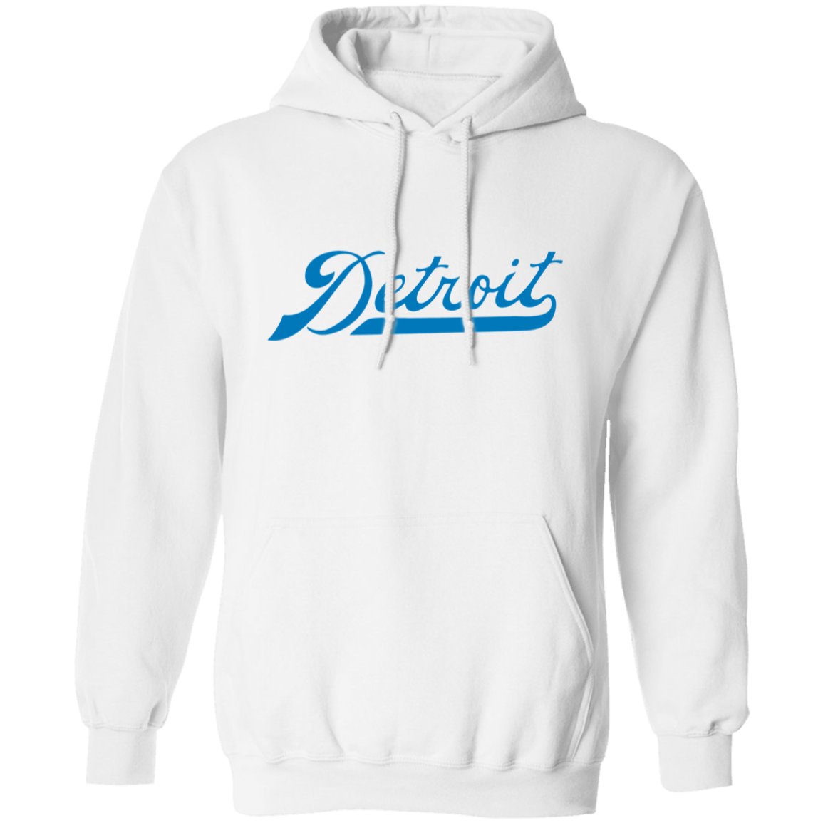 Detroit Football Script - Blue Classic Unisex Hoodie