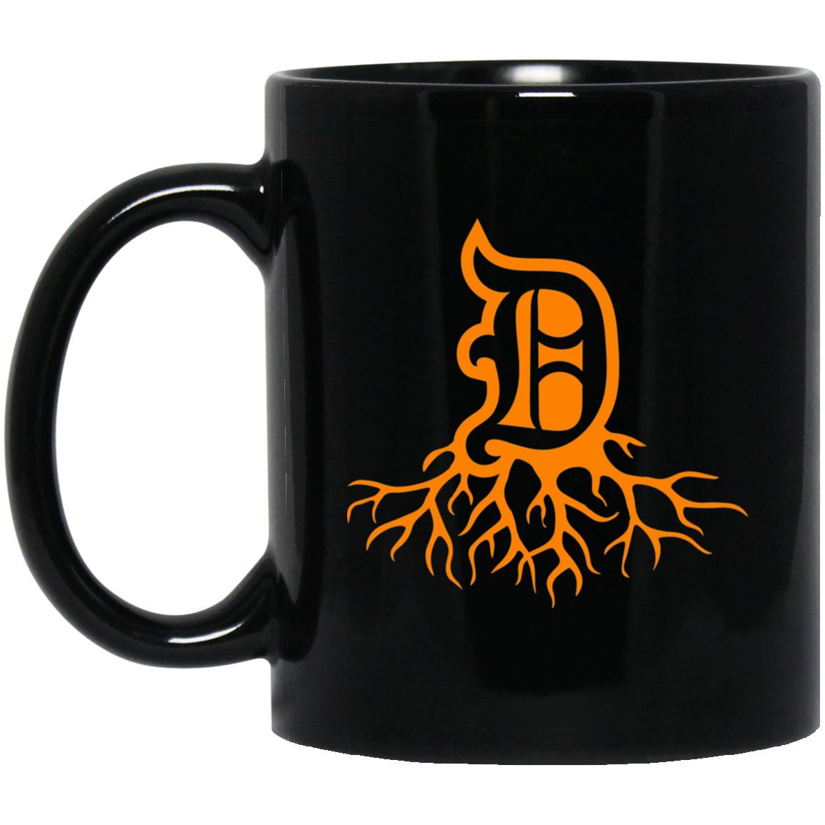 Detroit Roots - Orange Black Mug