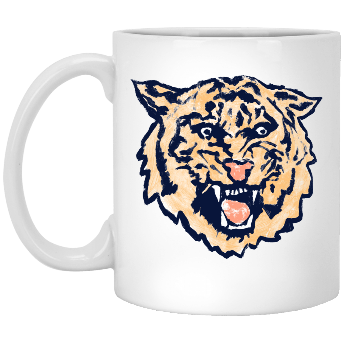 Tigercat - Orange White Mug