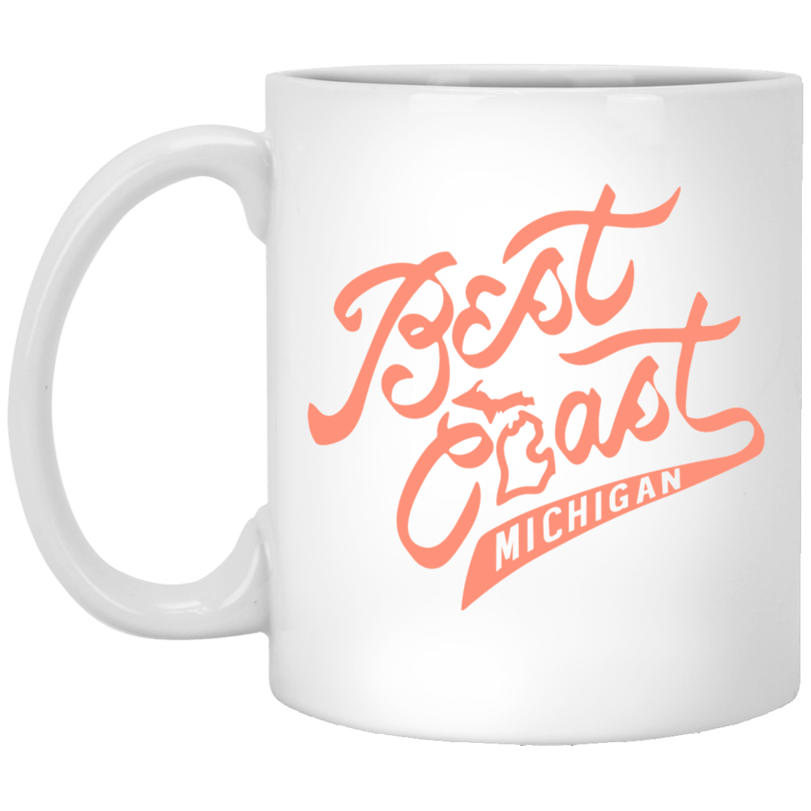 Best Coast - Coral White Mug