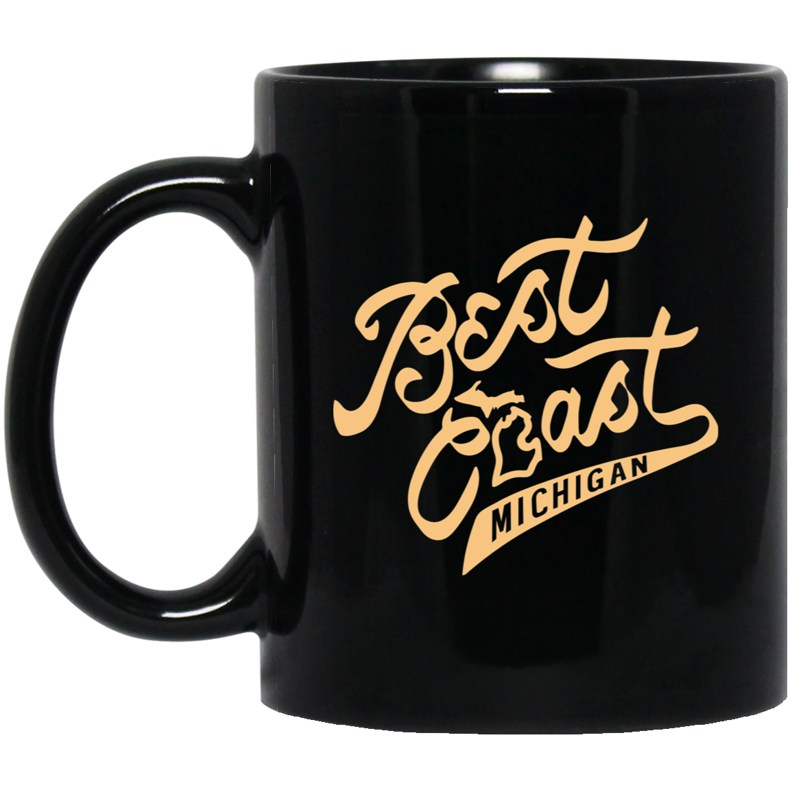 Best Coast - Soft Gold Black Mug