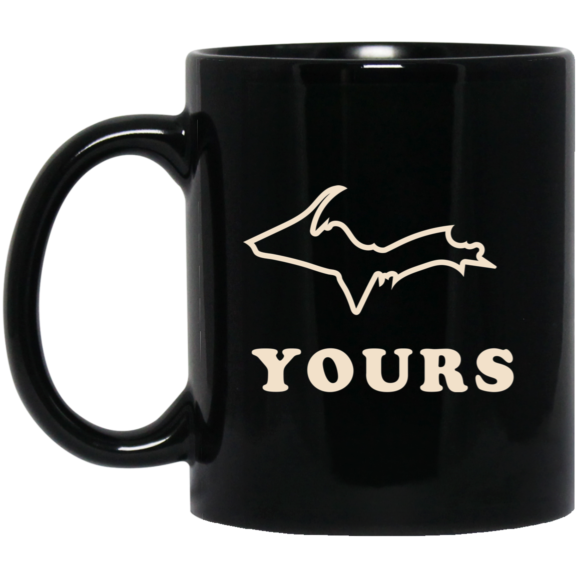 UP Yours - Ivory Black Mug