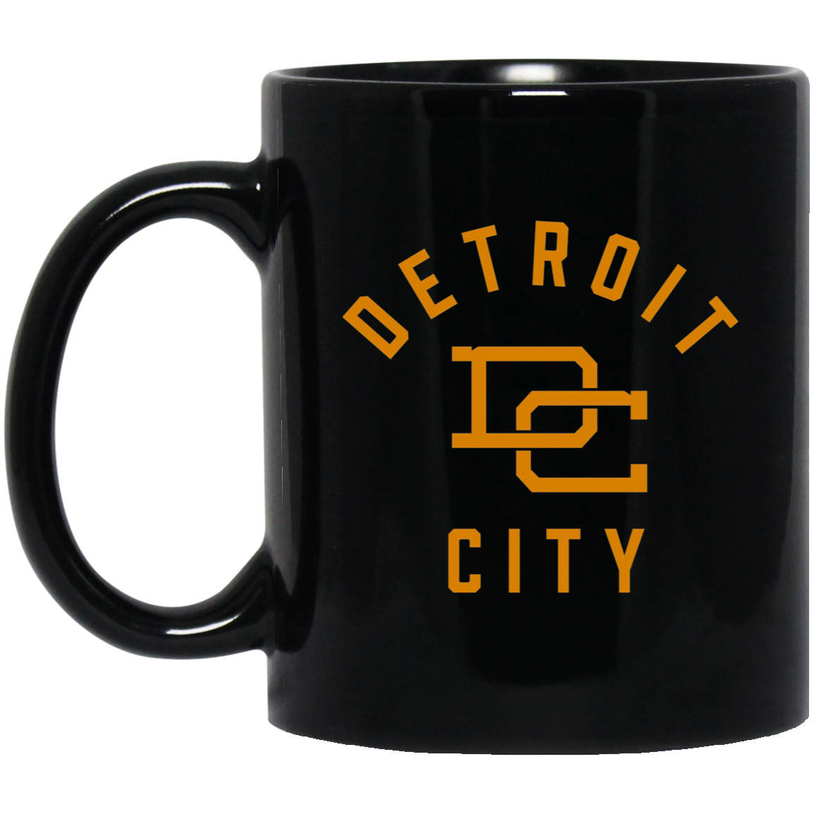 Detroit DC - Vintage Gold Black Mug