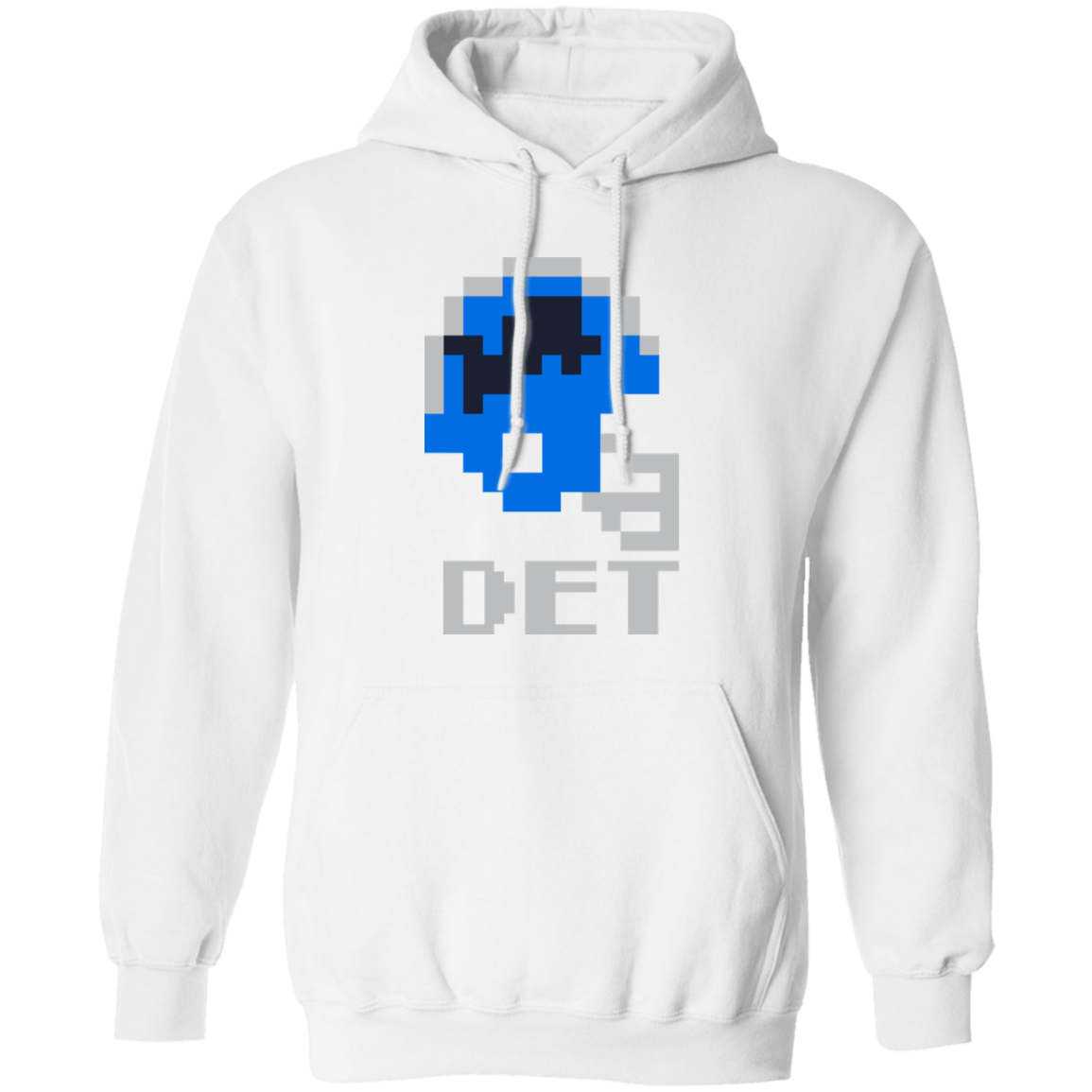 Detroit Football 8bit - Honolulu Classic Unisex Hoodie