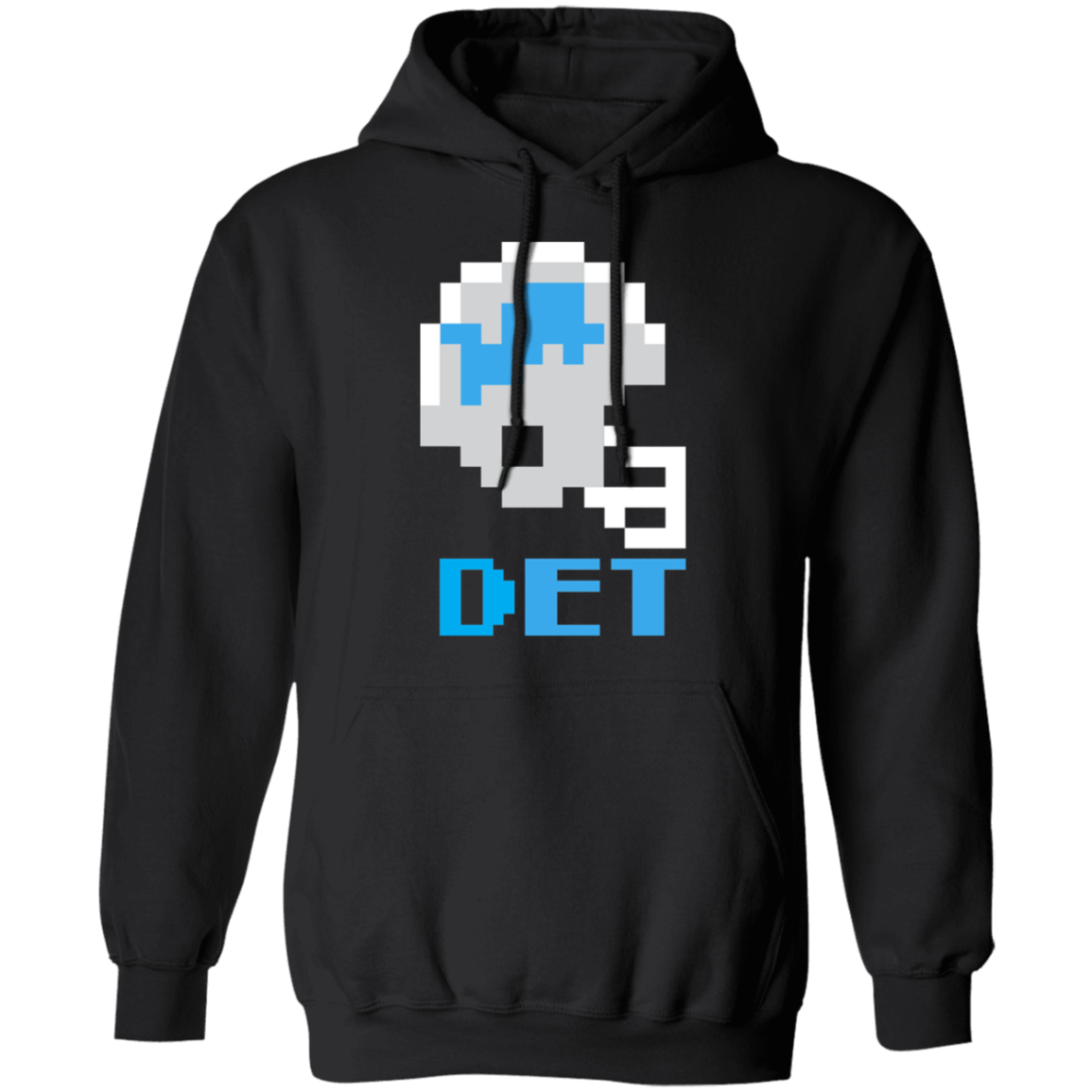 Detroit Football 8bit - Vintage Classic Unisex Hoodie