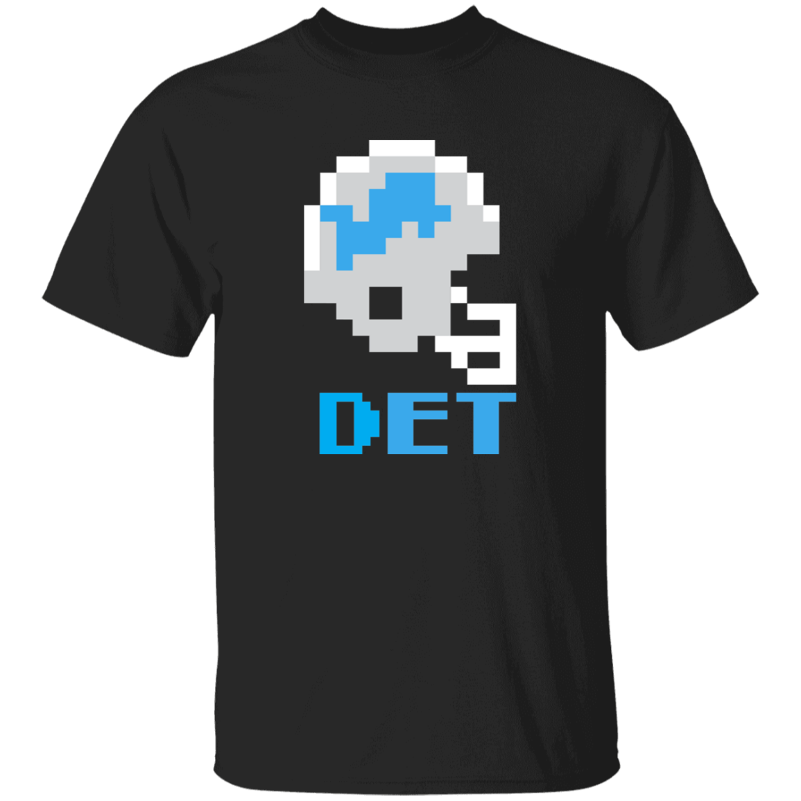 Detroit Football 8bit - Vintage Kids Unisex Classic T-Shirt