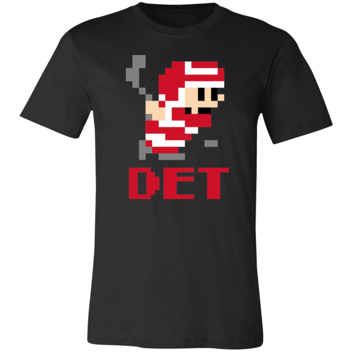 8bit Det Hockey - Red Unisex Classic T-Shirt