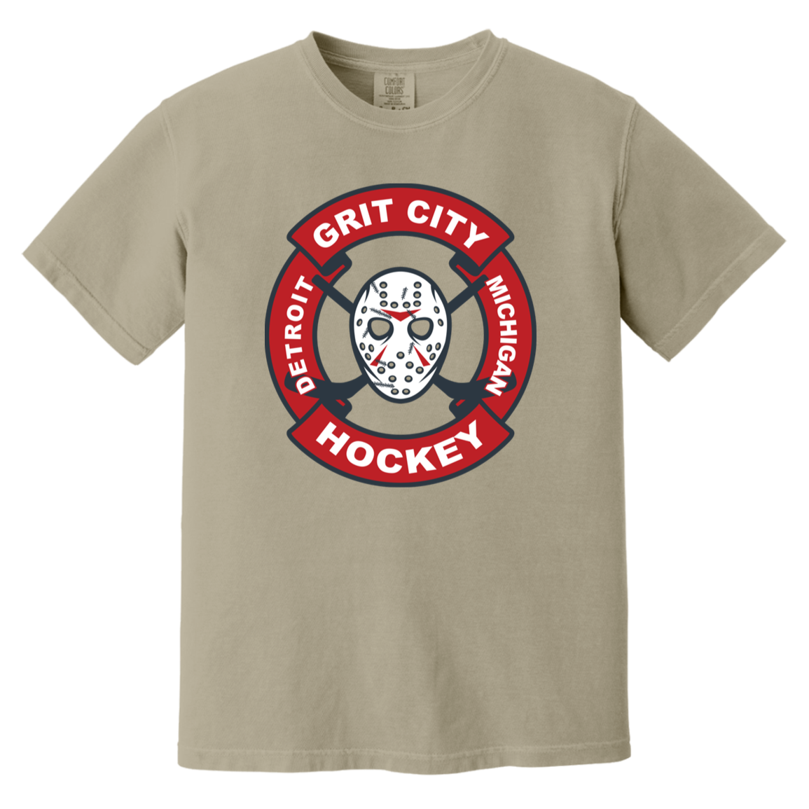 Grit City Hockey - Full Color Vintage Washed T-Shirt