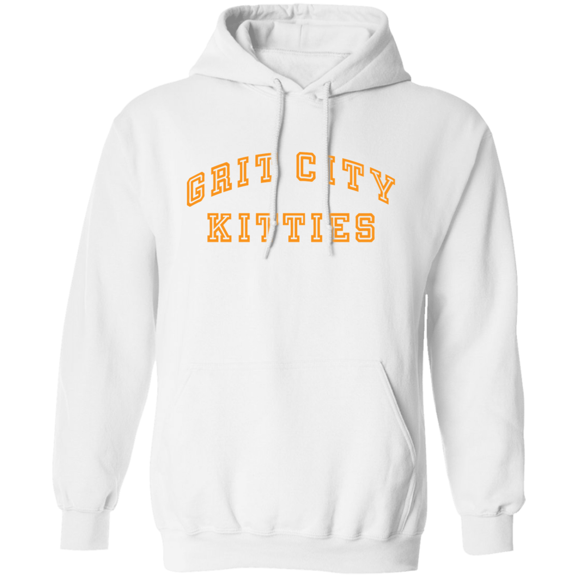 Grit City Kitties - Orange Unisex Pullover Hoodie