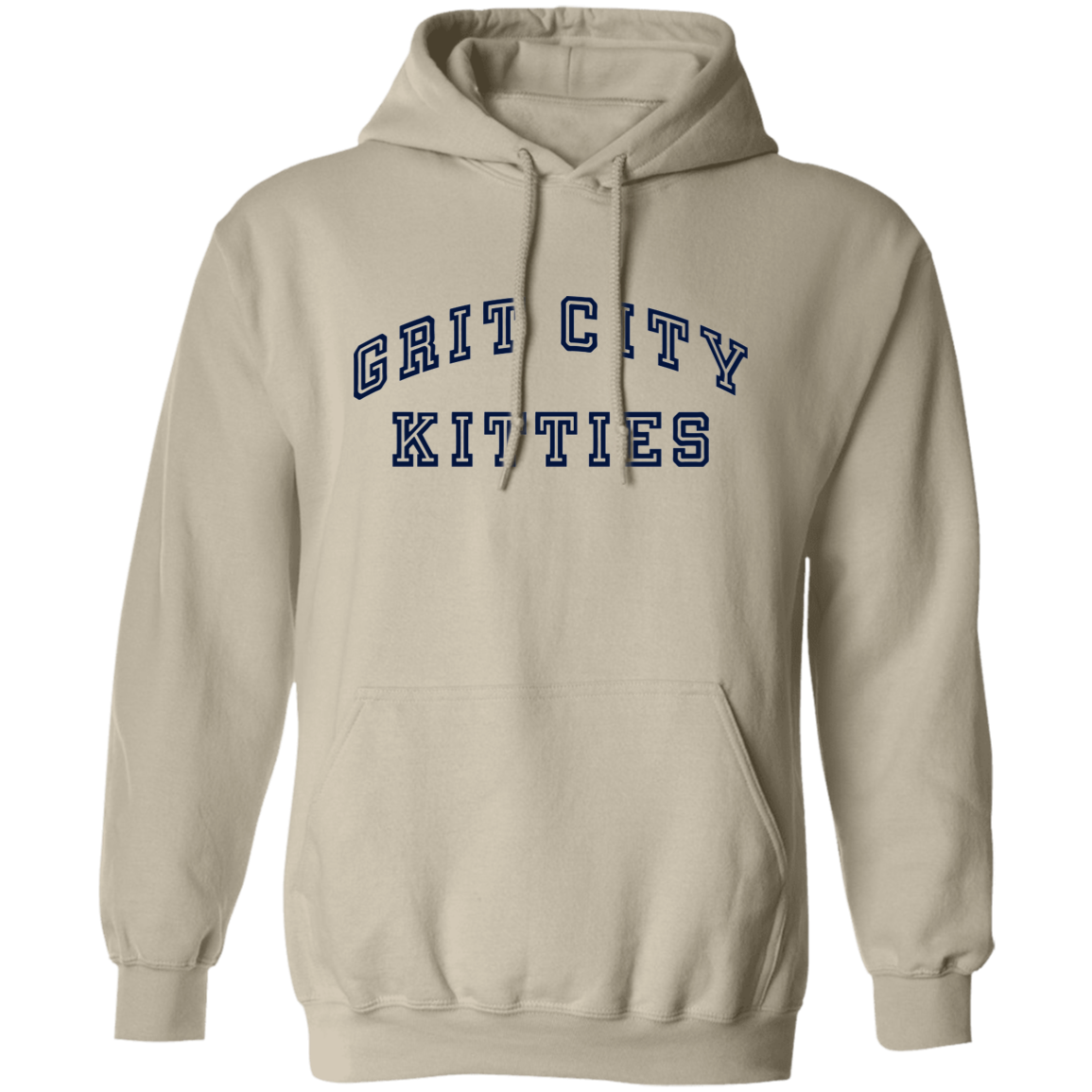 Grit City Kitties - Navy Unisex Pullover Hoodie