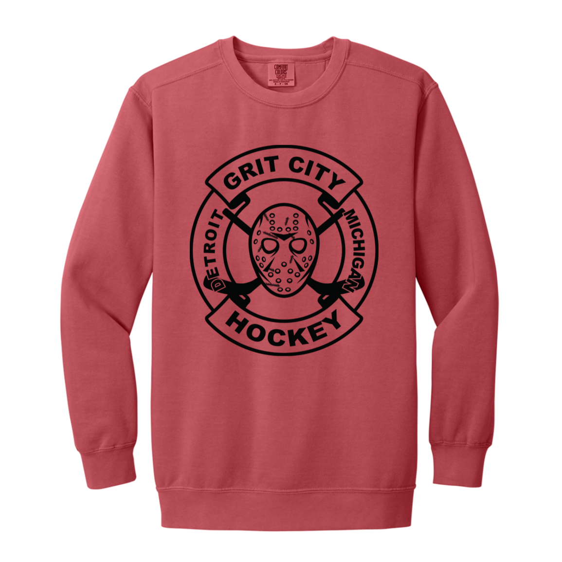 Grit City Hockey - Black Vintage Wash Crewneck Sweatshirt