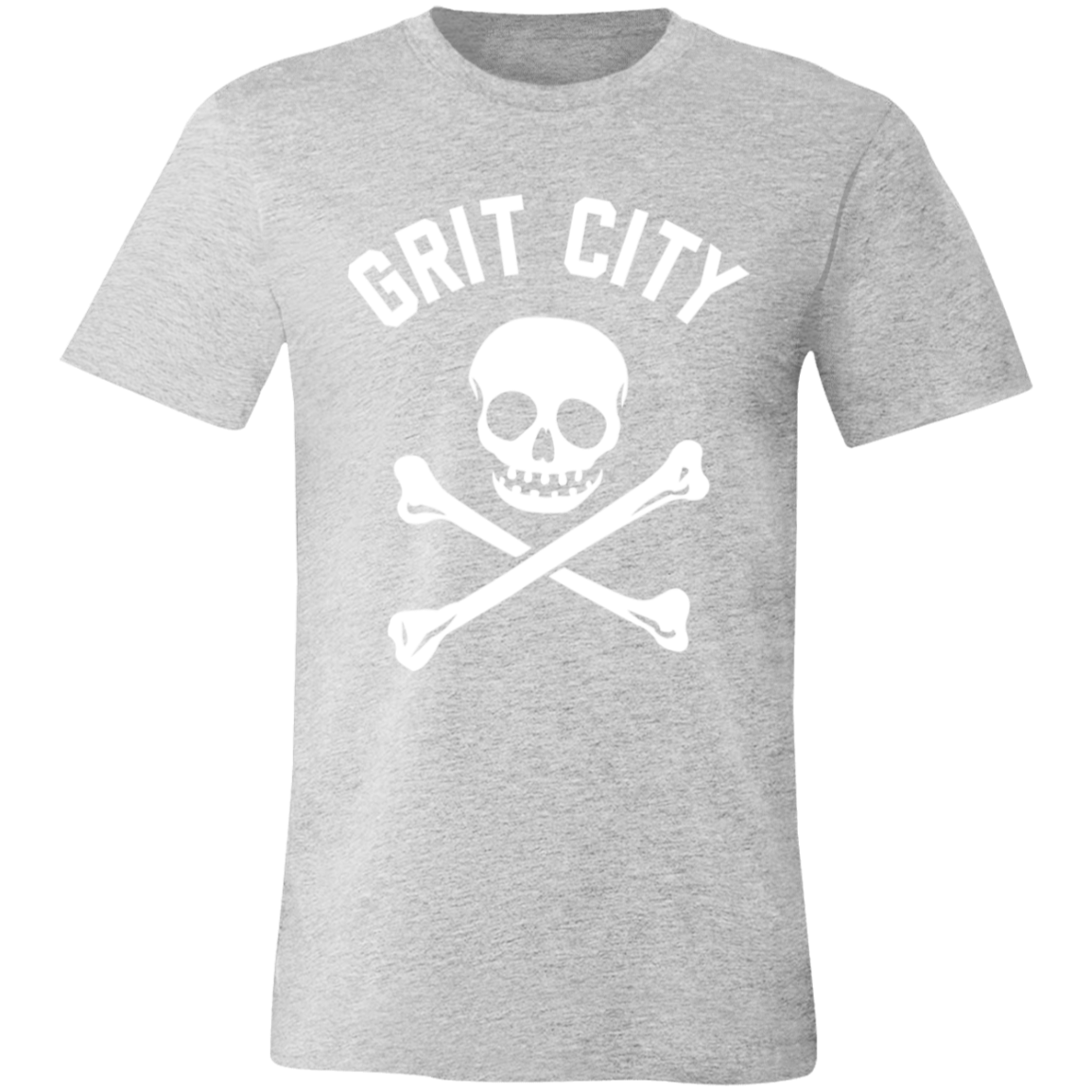 Grit City Cross Bones - White Unisex Classic T-Shirt