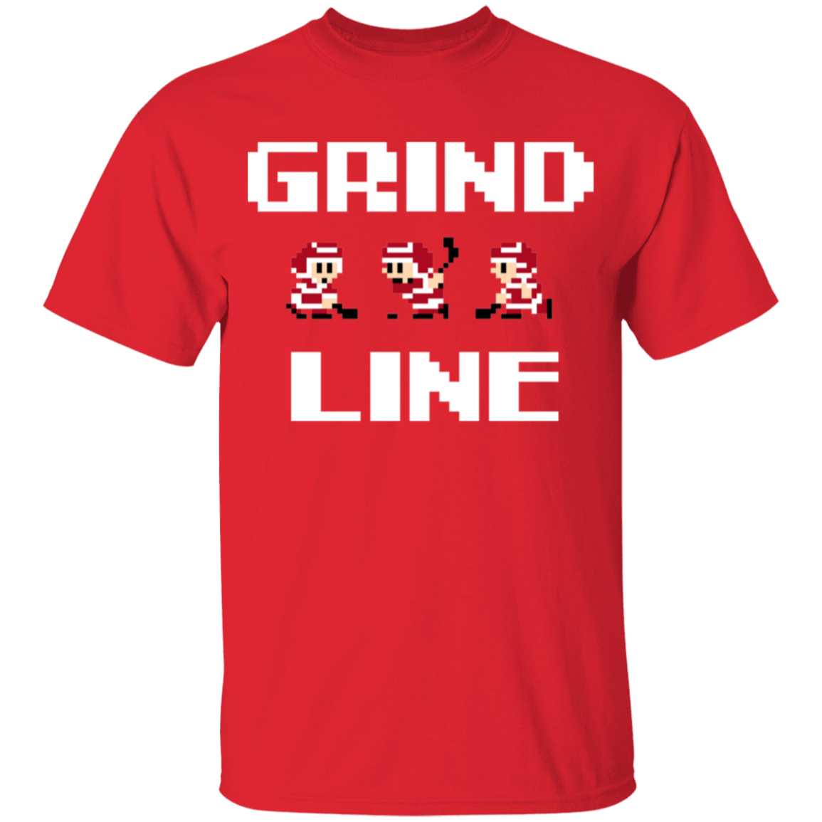 8bit Grind Line - White Kids Unisex Classic T-Shirt