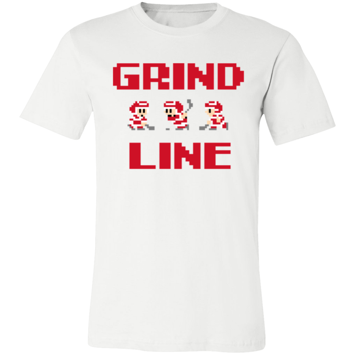 8bit Grind Line - Red Unisex Classic T-Shirt