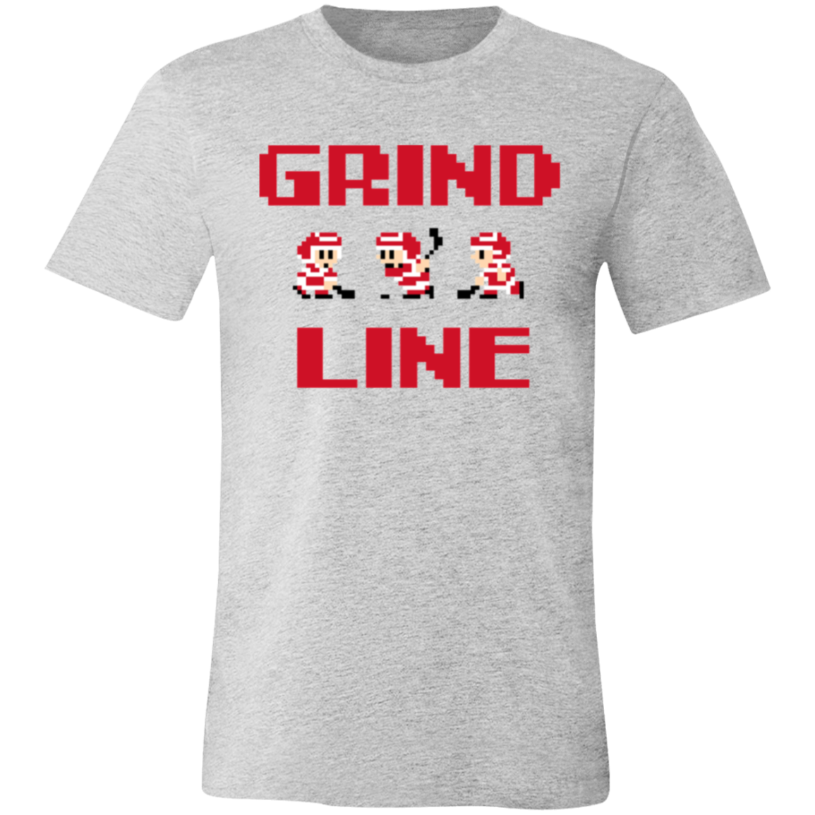 8bit Grind Line - Red + Black Unisex Classic T-Shirt