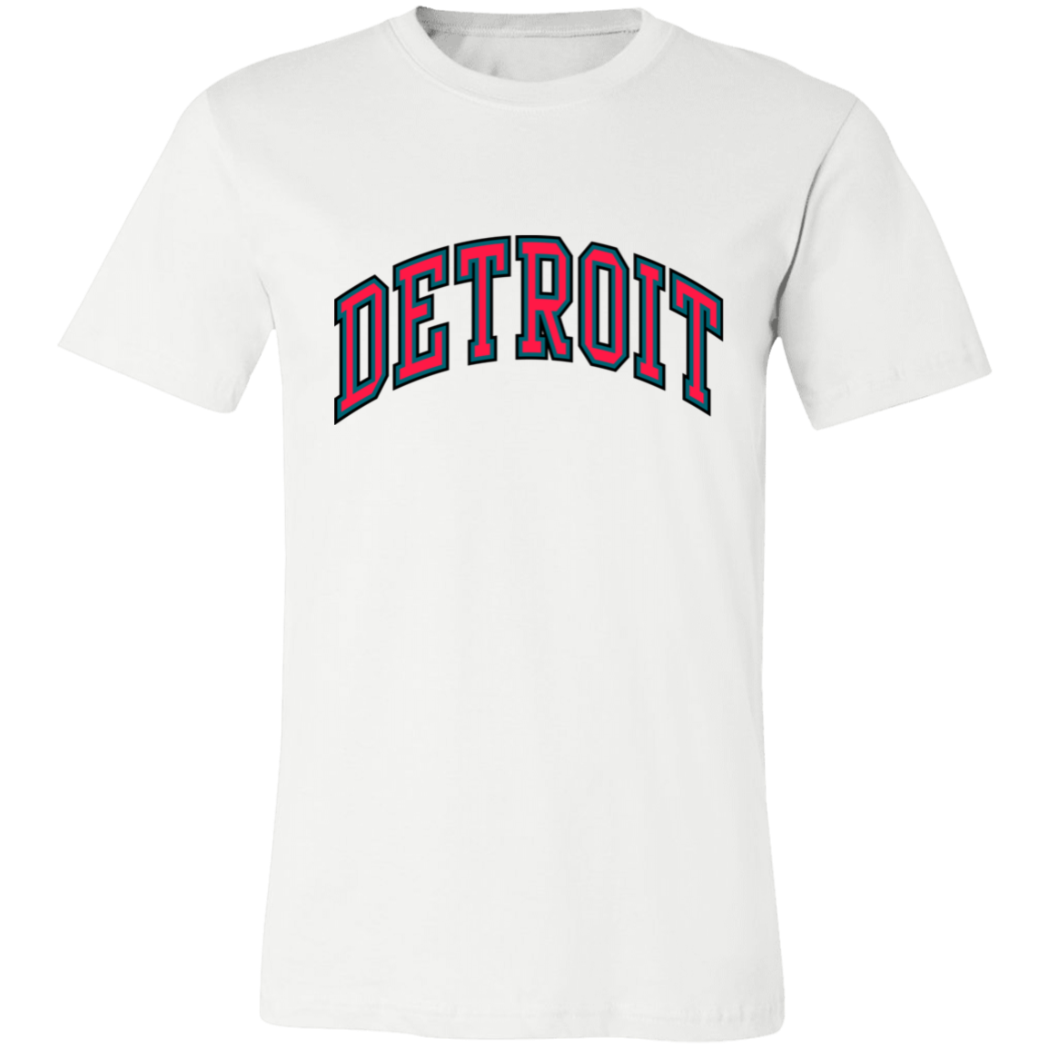 Detroit Basketball Arch - Teal Unisex Classic T-Shirt