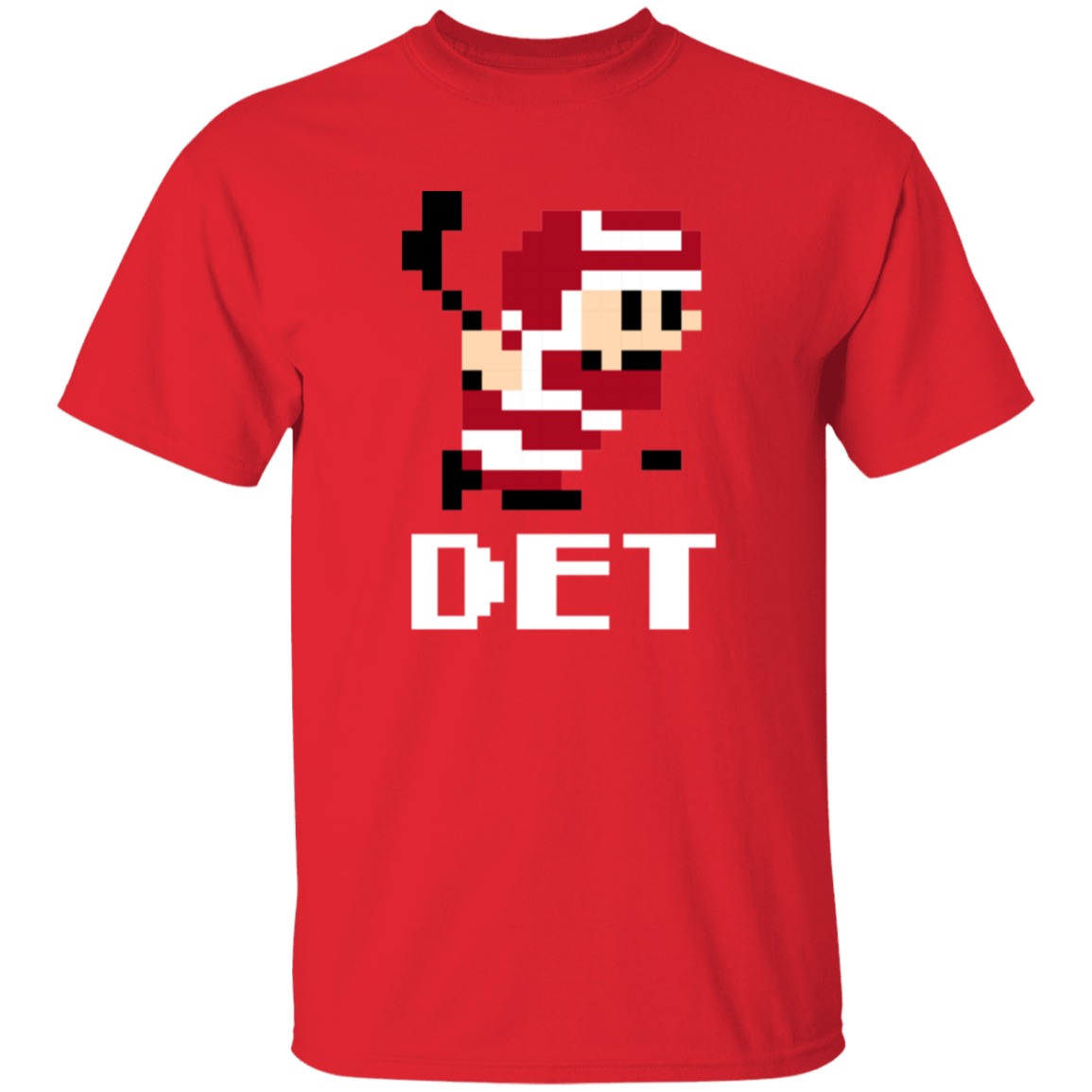 8bit Det Hockey - White Kids Unisex Classic T-Shirt