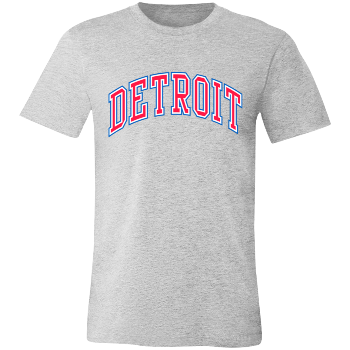 Detroit Basketball Arch - Red Unisex Classic T-Shirt