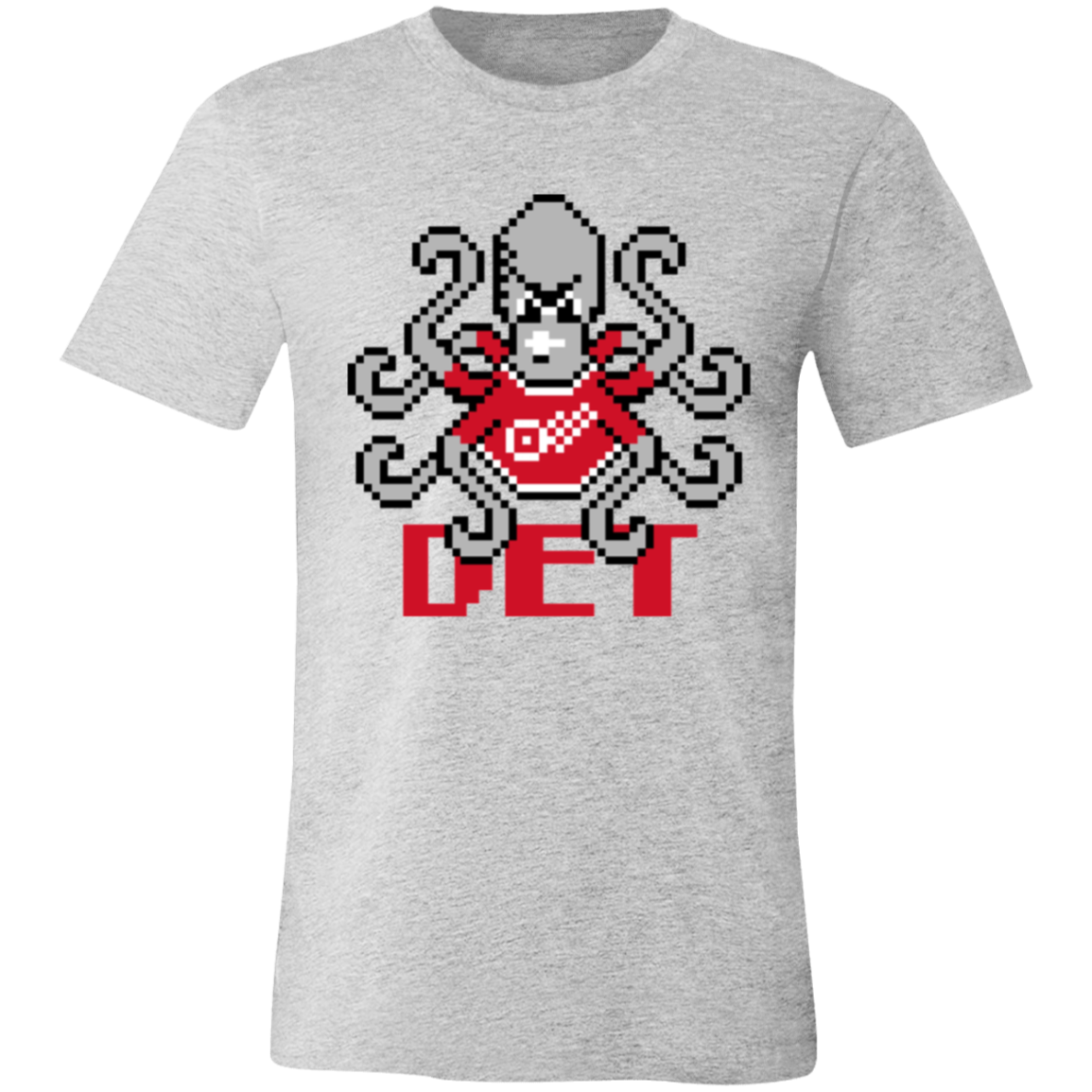8bit Det Octopus - Red Unisex Classic T-Shirt