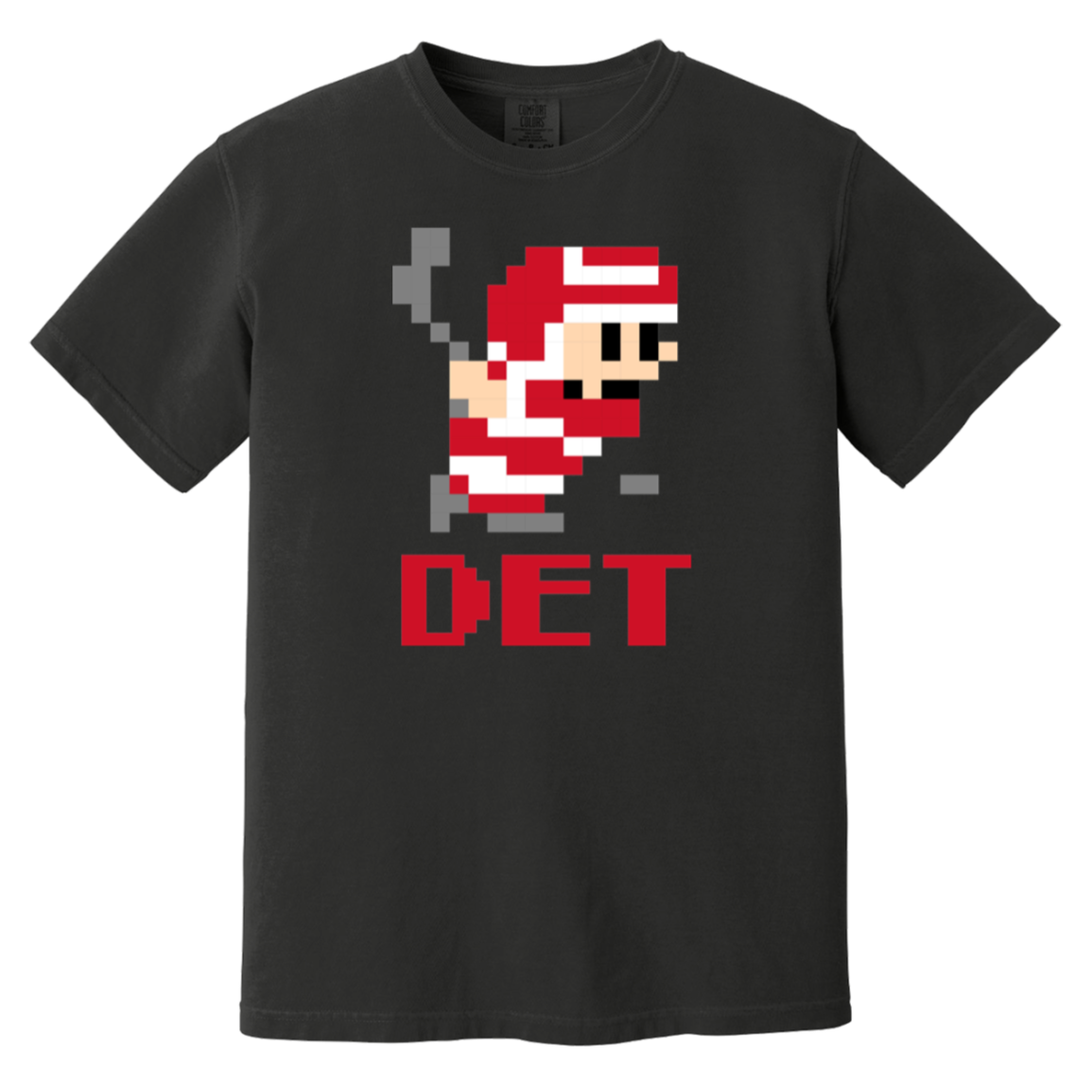 8bit Det Hockey - Red Vintage Wash T-Shirt