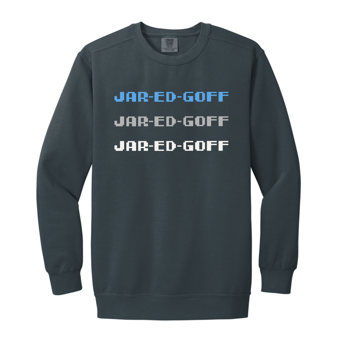 Detroit Chant - Grey Vintage Wash Crewneck Sweatshirt