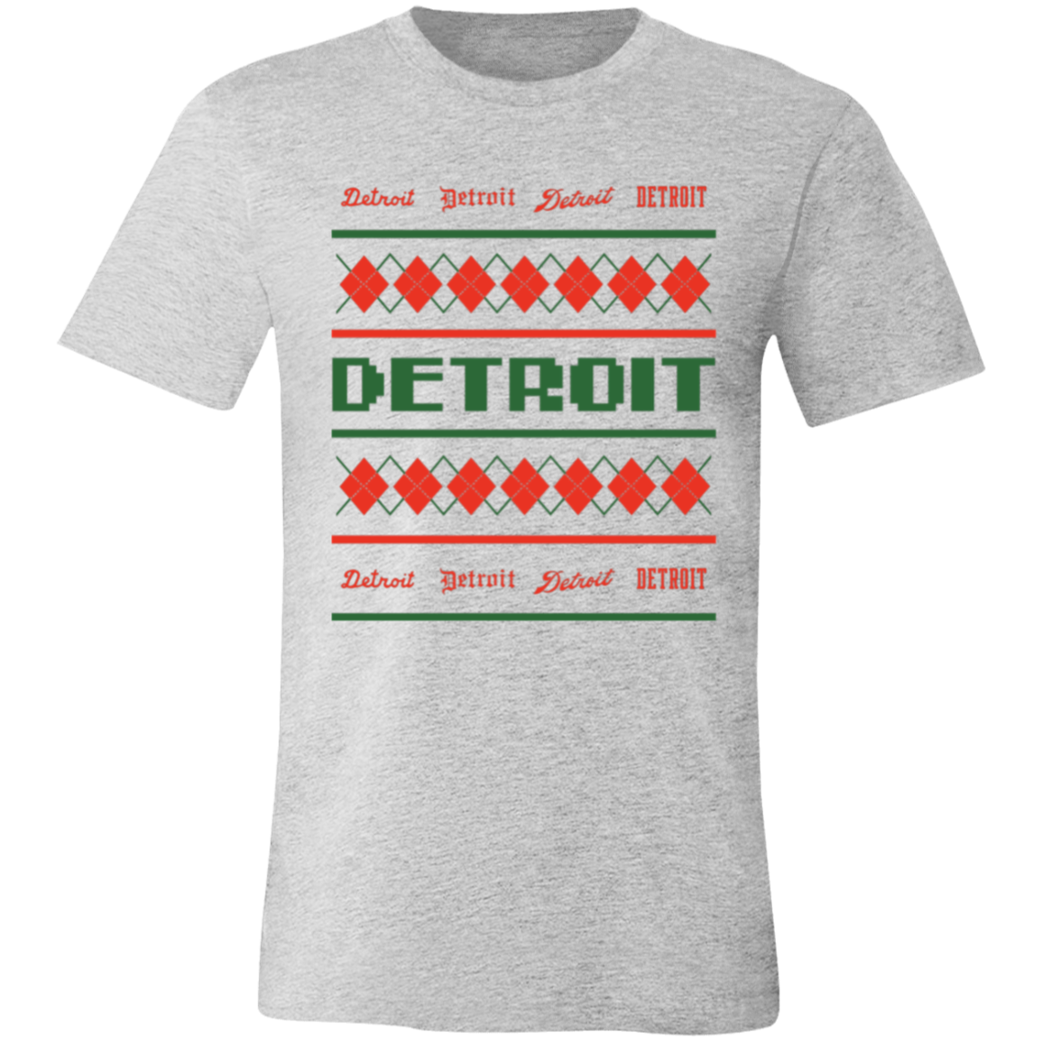 Detroit City Ugly Christmas Sweater Unisex Classic T-Shirt