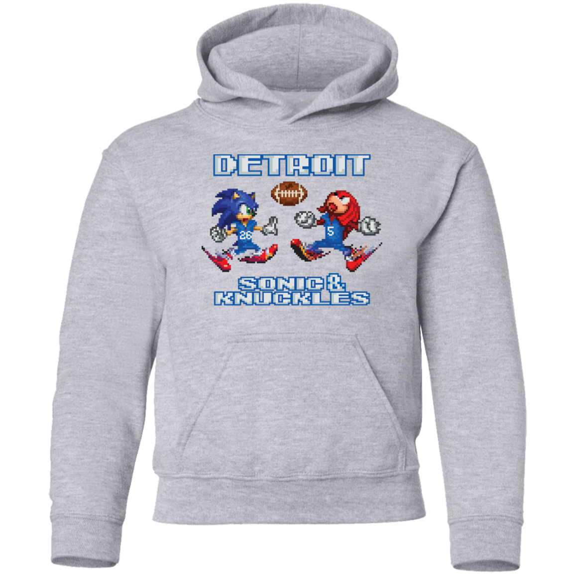 Sonic and Knuckles - Football Kids Unisex Classic Hoodie