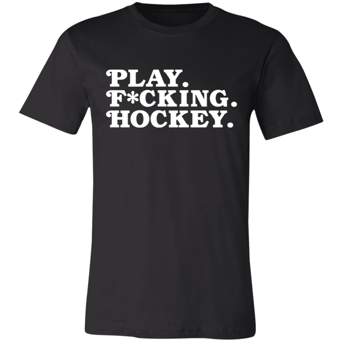 Play FKN Hockey - White Unisex Classic T-Shirt