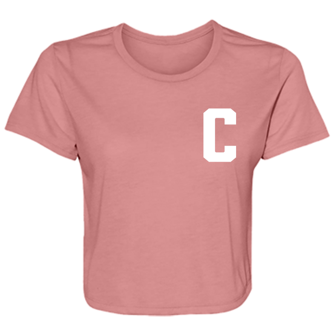Hockey Captains C - White Flowy Cropped Tee