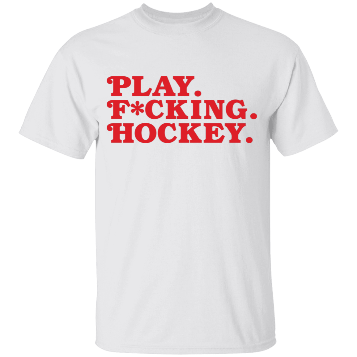 Play FKN Hockey - Red Kids Unisex Classic T-Shirt