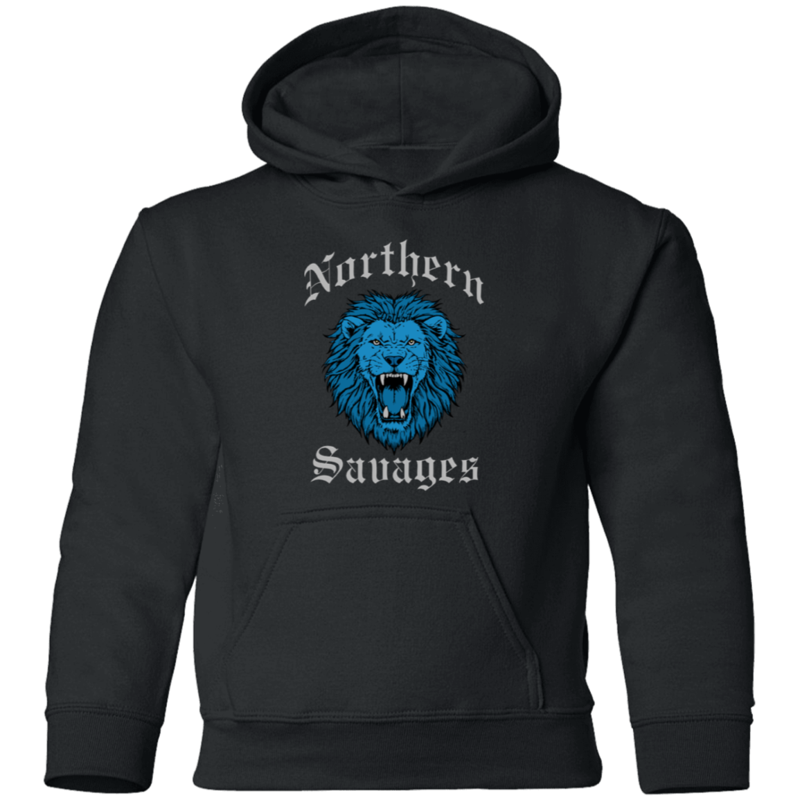Northern Savages - Honolulu Blue + Silver Kids Unisex Classic Hoodie