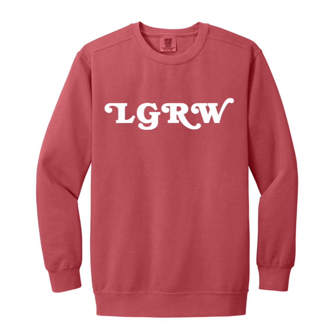 Detroit LGRW Chant - White Vintage Wash Crewneck Sweatshirt