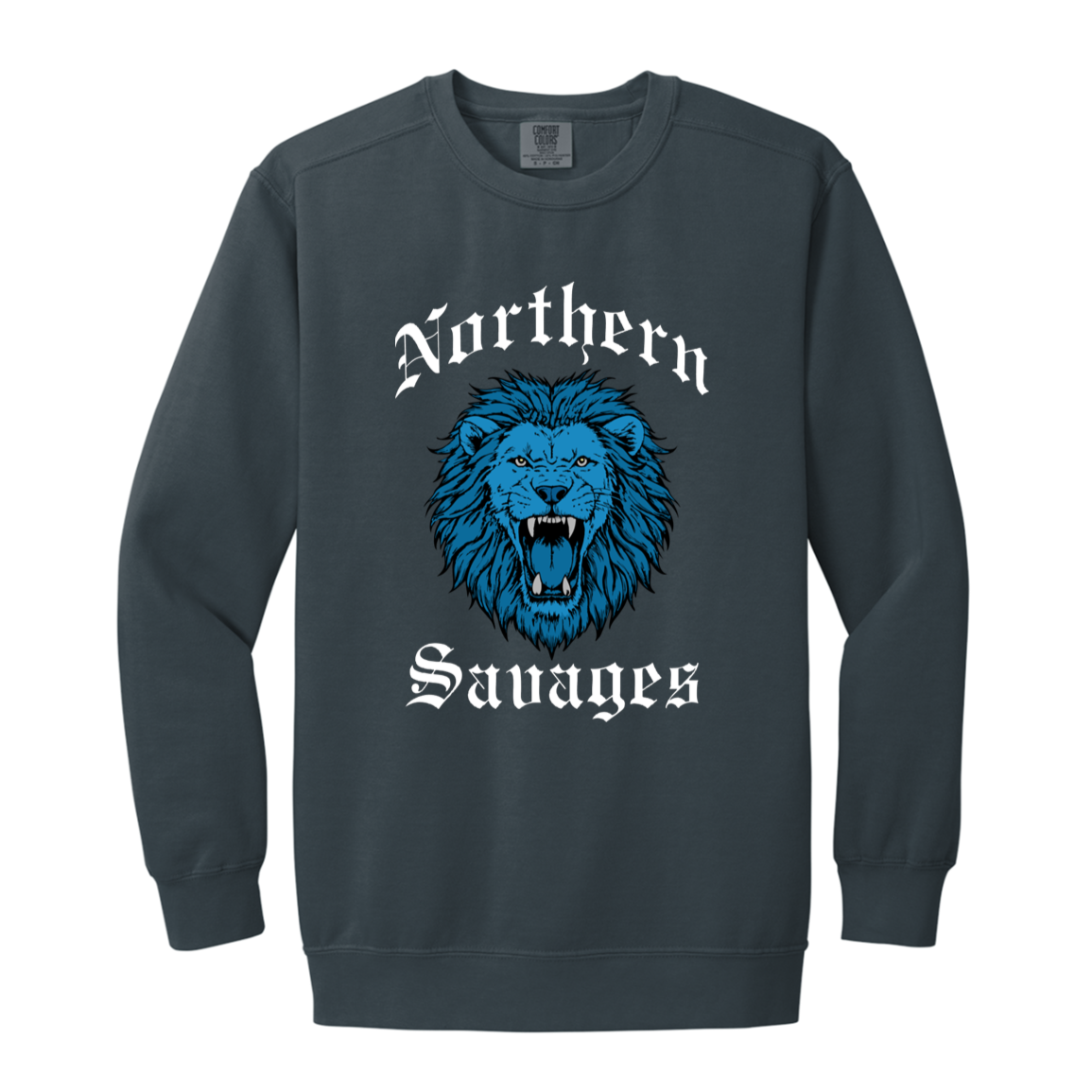 Northern Savages - Honolulu Blue + White Vintage Wash Crewneck Sweatshirt