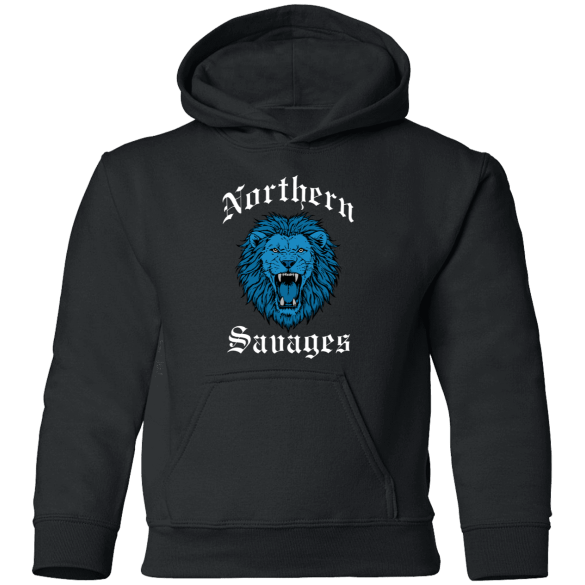 Northern Savages - Honolulu Blue + White Kids Unisex Classic Hoodie