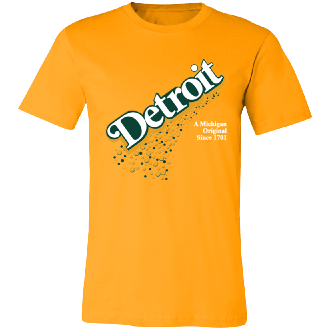 Detroit Original - Green + White Unisex Classic T-Shirt