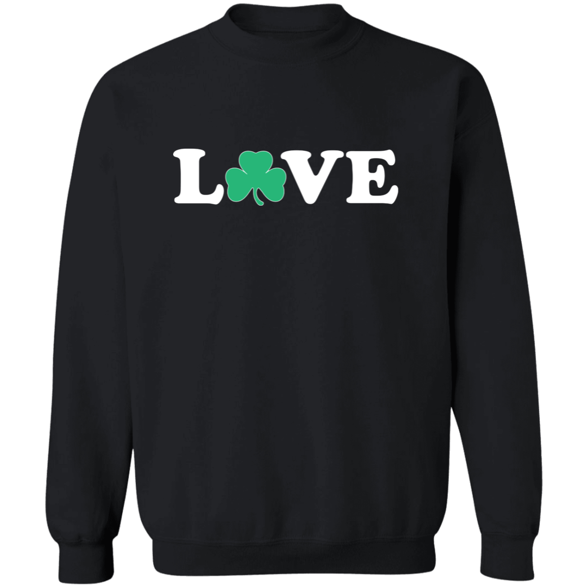 Love Shamrock - White Classic Crewneck Sweatshirt