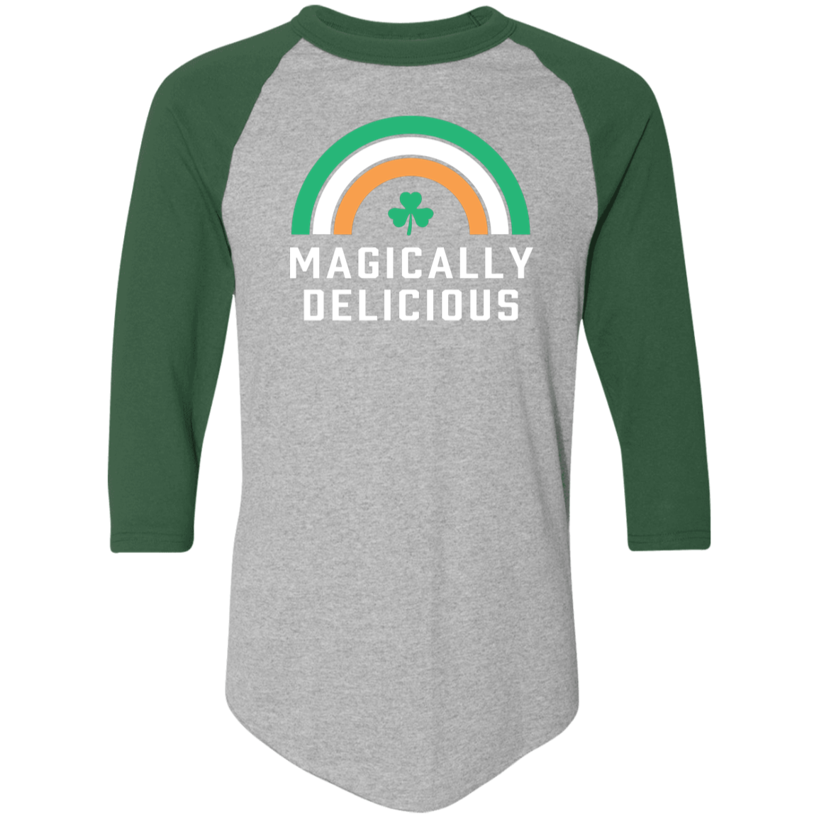Magically Delicious - Green White Orange Classic Raglan Jersey