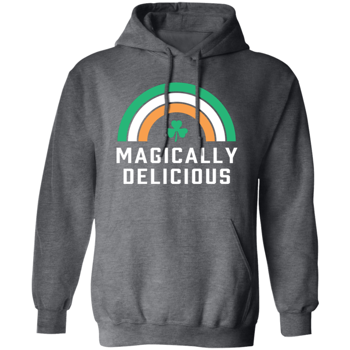 Magically Delicious - Green White Orange Classic Unisex Hoodie