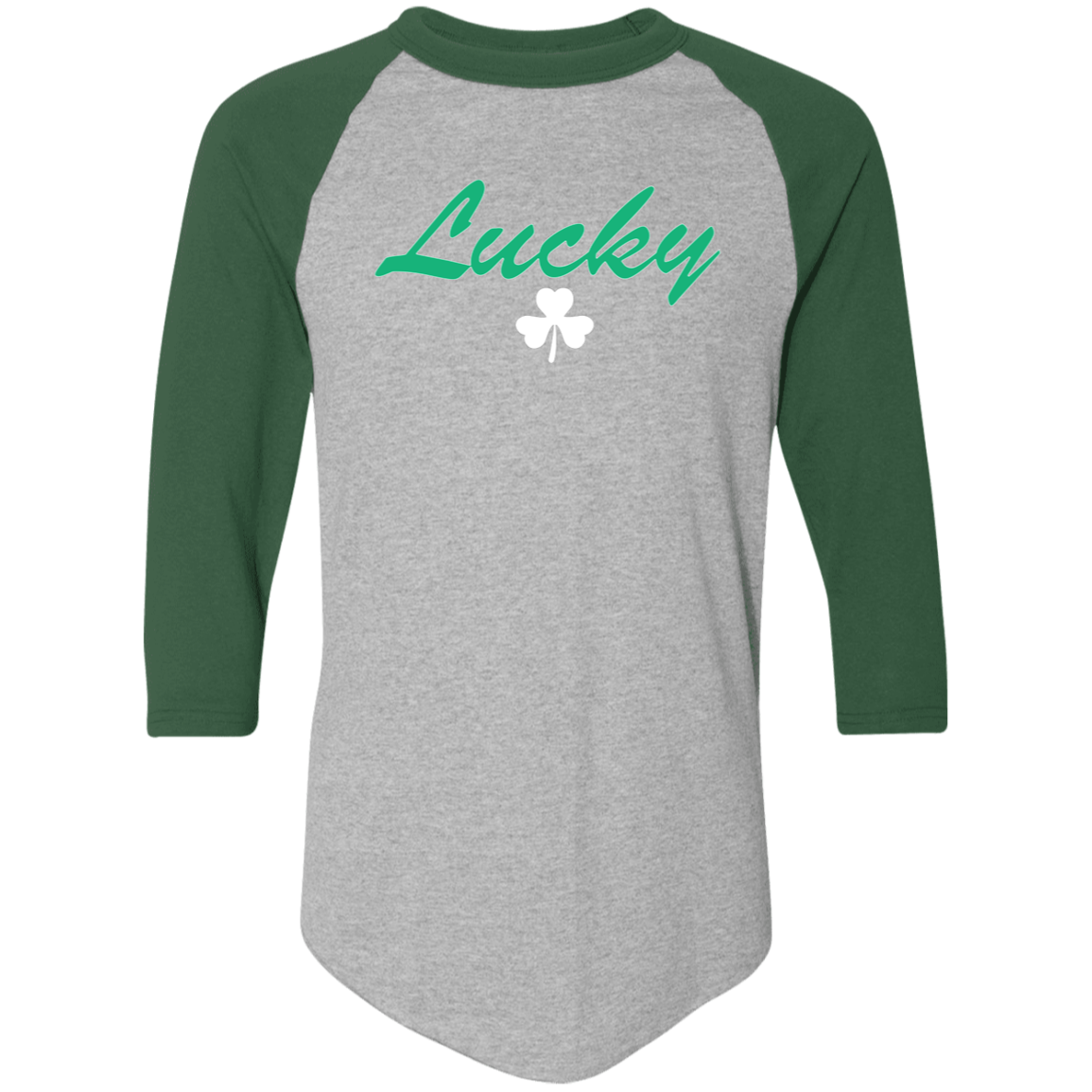 Luck Script - White Classic Raglan Jersey