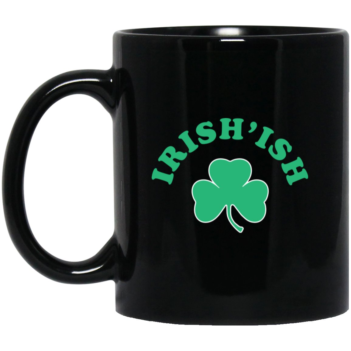 Irish-ish - Green Black Mug