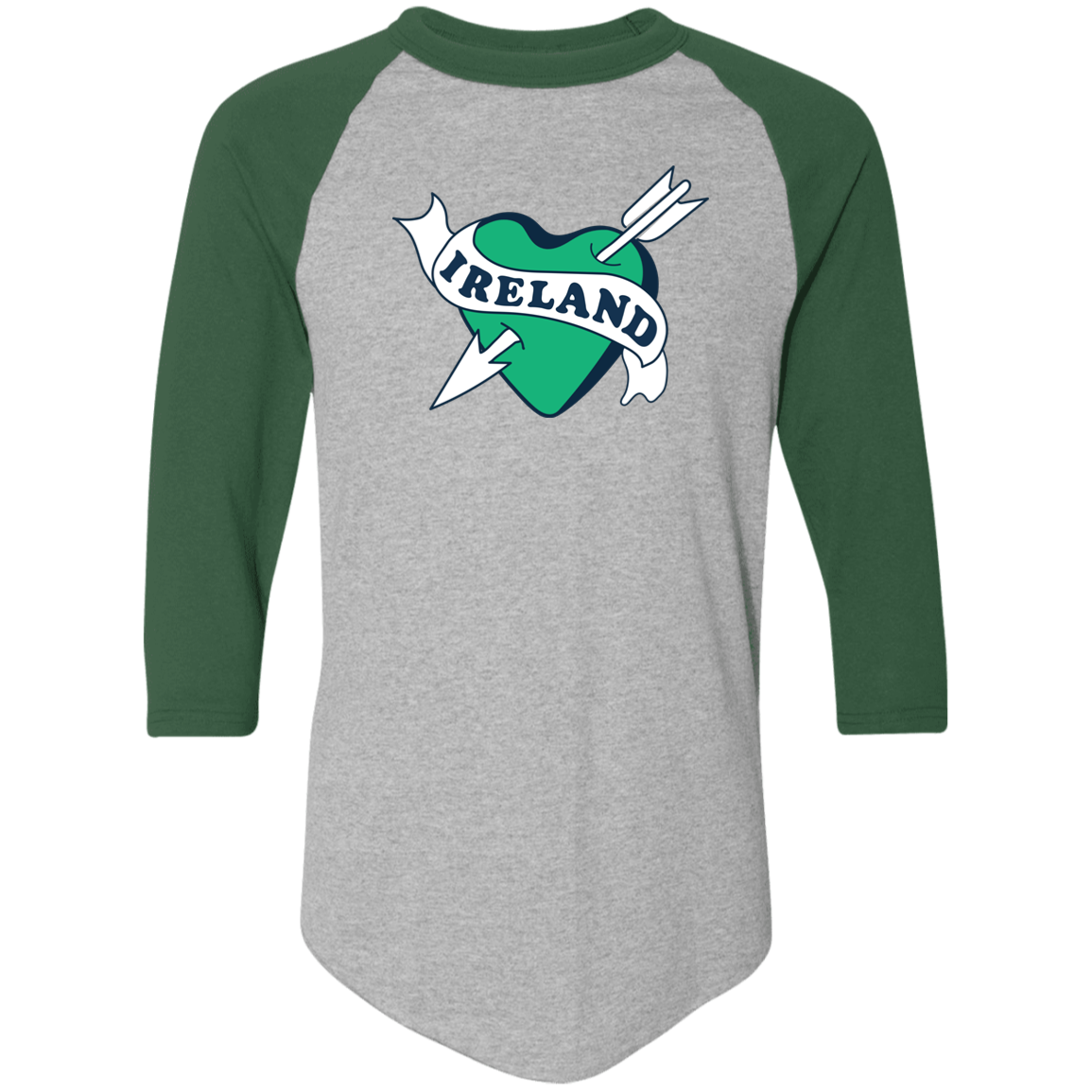 Ireland Heart - Green Classic Raglan Jersey
