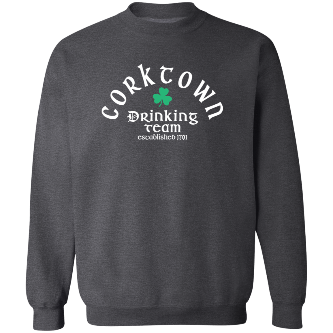 Corktown Drinking Team - White Classic Crewneck Sweatshirt