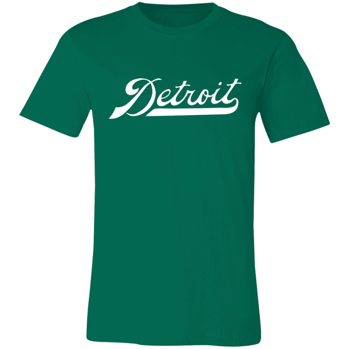 Detroit Script - White Unisex Classic T-Shirt