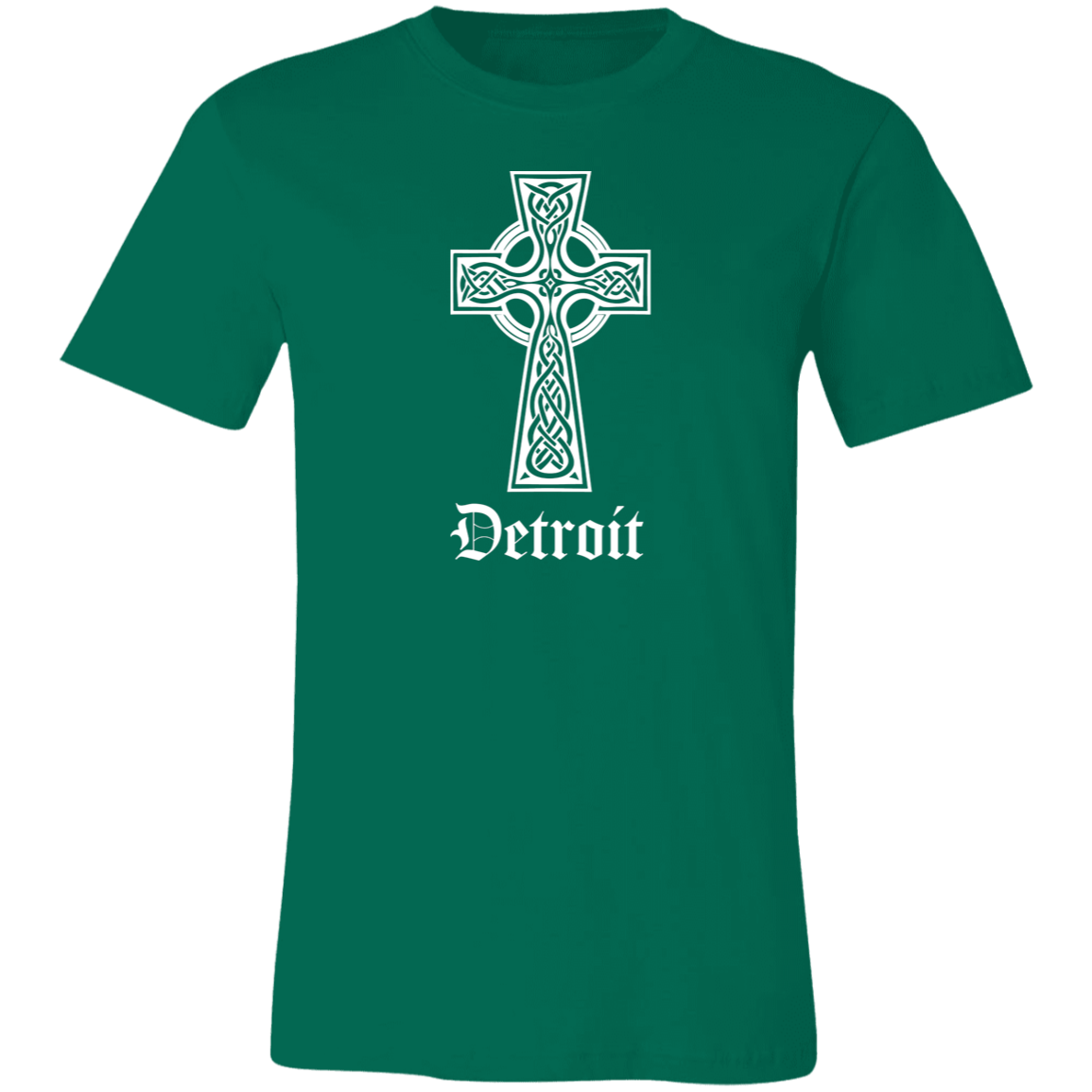 Detroit Celtic Cross - White Unisex Classic T-Shirt