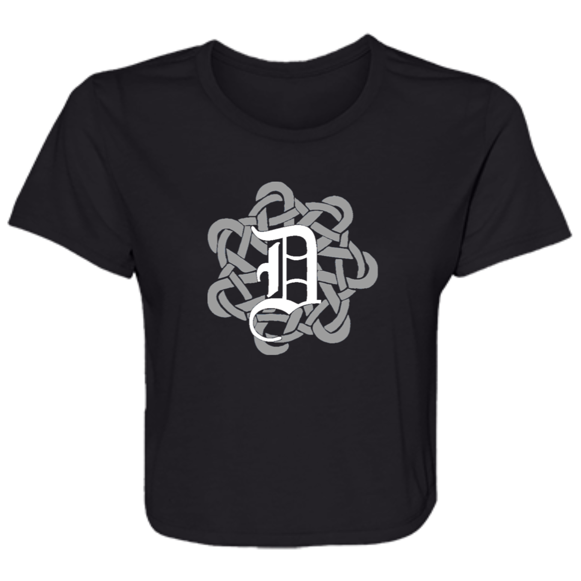 Celtic Knot Detroit D Flowy Cropped Tee