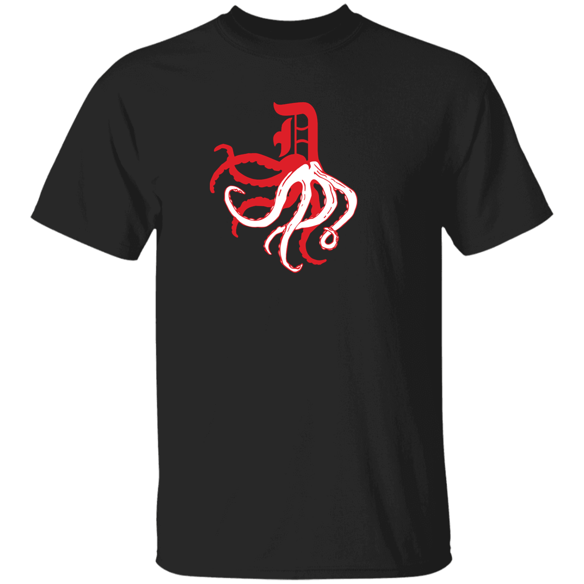 D Octopus - Red Kids Unisex Classic T-Shirt